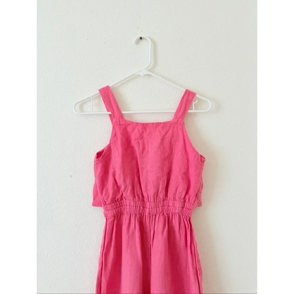 Zara Linen Girls Romper size 11-12
